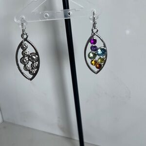Elegant Multicolor Gemstone Earrings